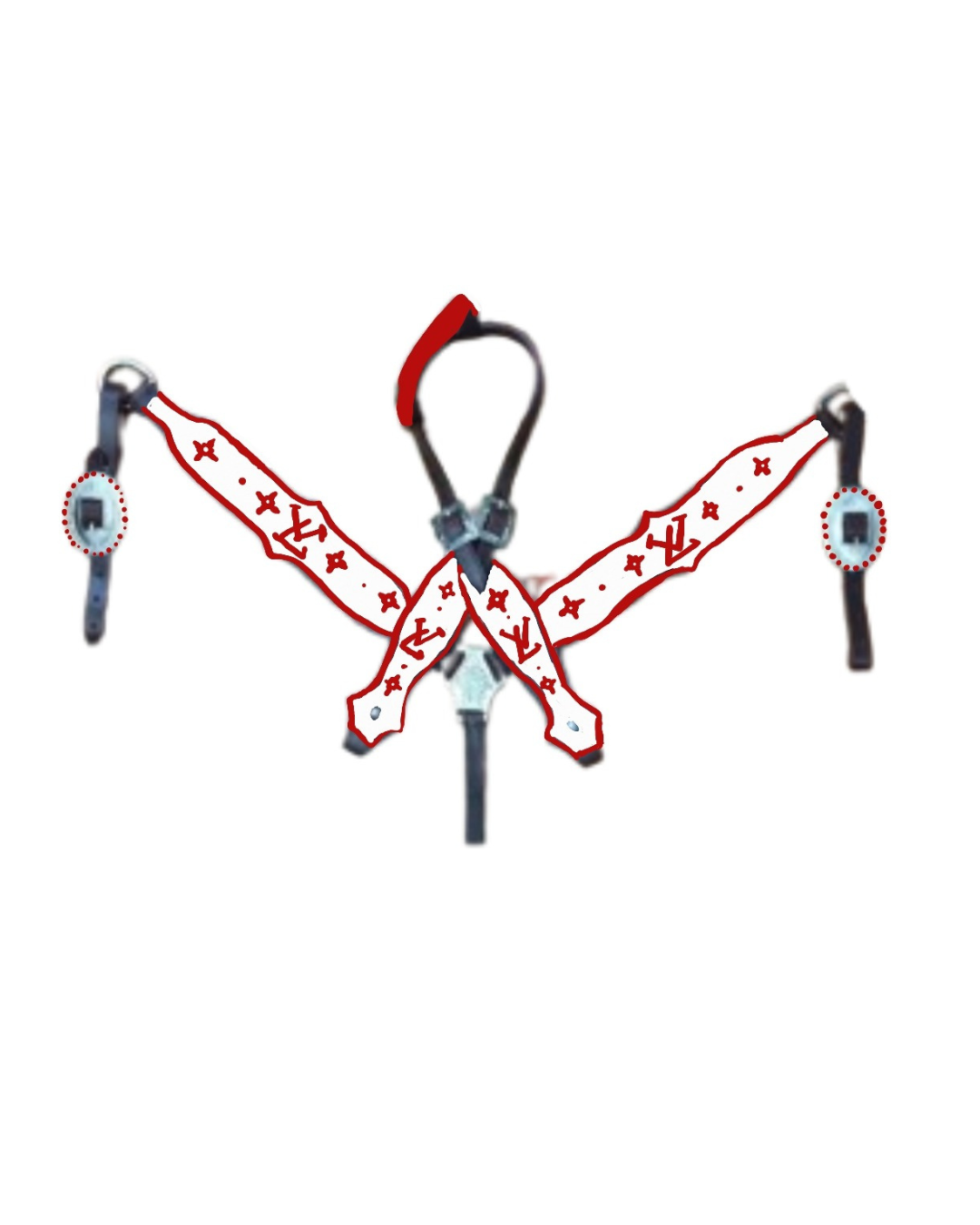 LV RHINSTONE TACK SET